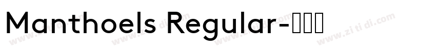 Manthoels Regular字体转换